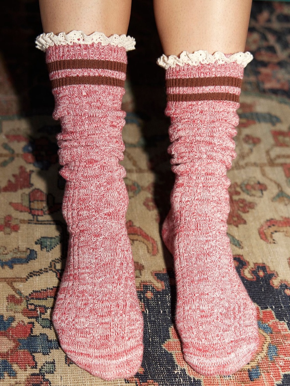 NWT Free People Homecoming Knee High Socks